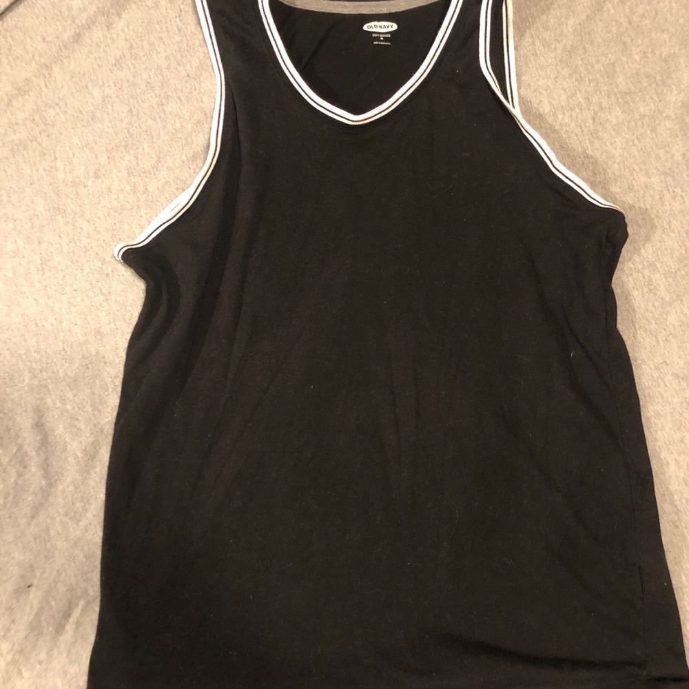 Black tank top